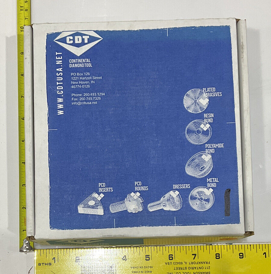 CONTINENTAL DIAMOND TOOL 227386-1 GRINDING WHEEL 5.79" OD 120/140 GRIT