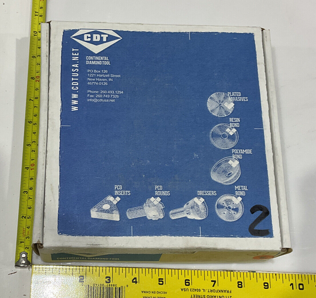 CONTINENTAL DIAMOND TOOL 227386-1 GRINDING WHEEL 5.79" OD 120/140 GRIT