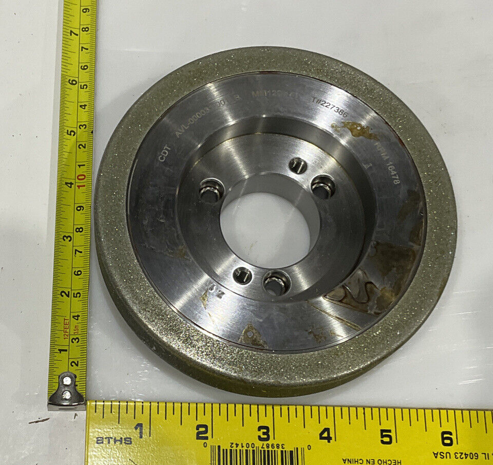 CONTINENTAL DIAMOND TOOL 227386-1 GRINDING WHEEL 5.79" OD 120/140 GRIT