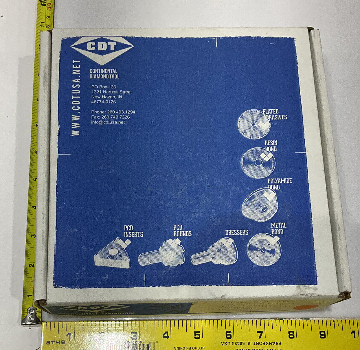CONTINENTAL DIAMOND TOOL 228660 GRINDING WHEEL 5.79" OD 60/80 GRIT