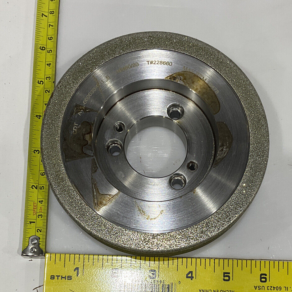 CONTINENTAL DIAMOND TOOL 228660 GRINDING WHEEL 5.79" OD 60/80 GRIT