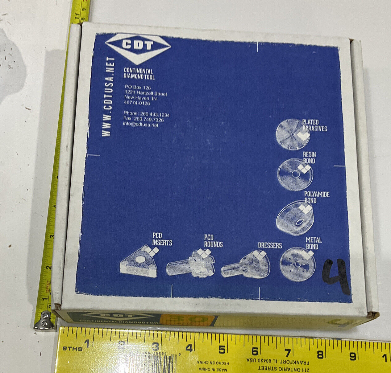 CONTINENTAL DIAMOND TOOL 233712 GRINDING WHEEL 5.79" OD 60/80 GRIT