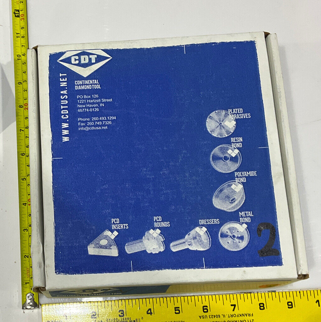 CONTINENTAL DIAMOND TOOL 230406 GRINDING WHEEL 5.79" OD 120/140 GRIT