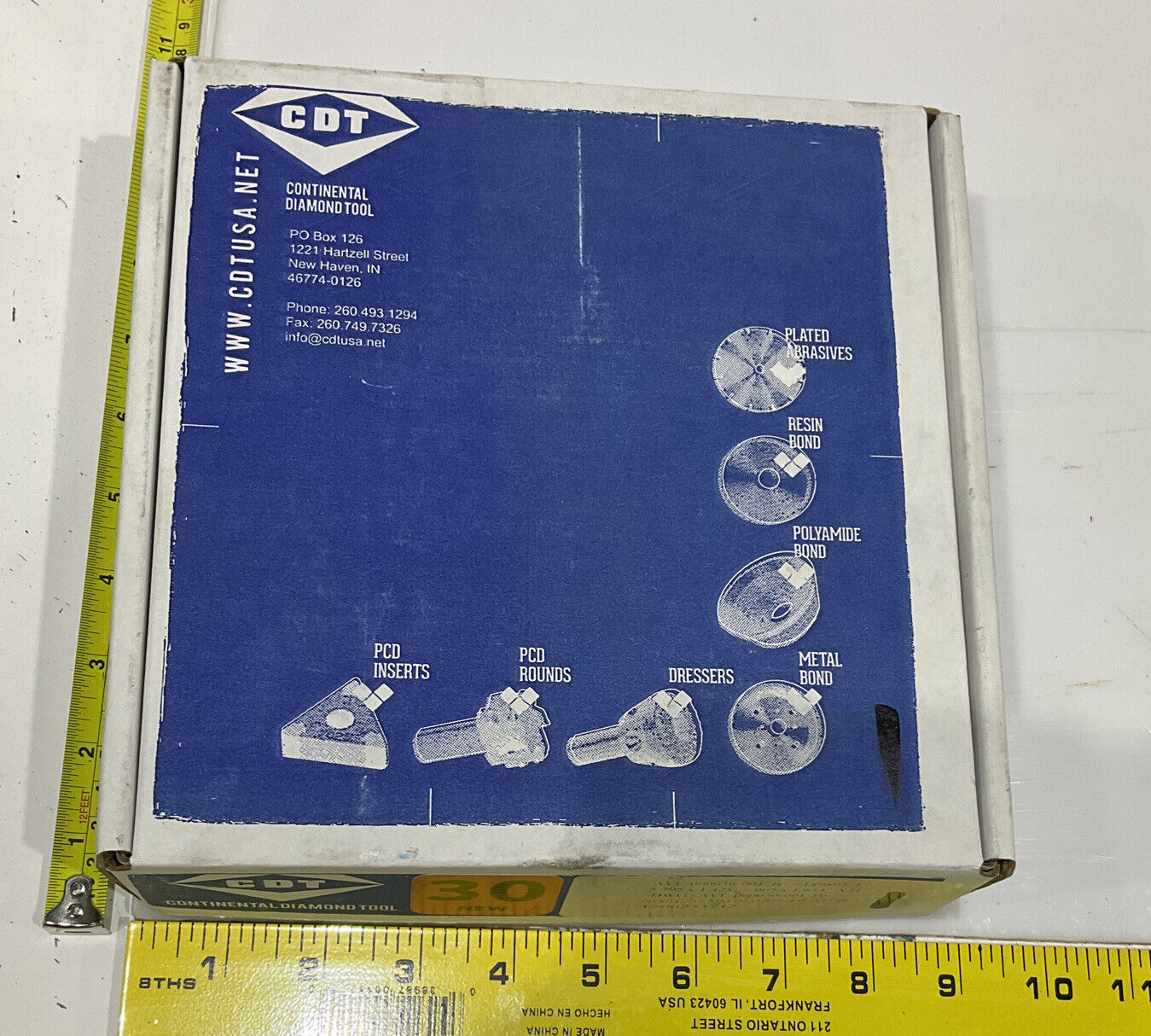 CONTINENTAL DIAMOND TOOL 233712 GRINDING WHEEL 5.79" OD 60/80 GRIT