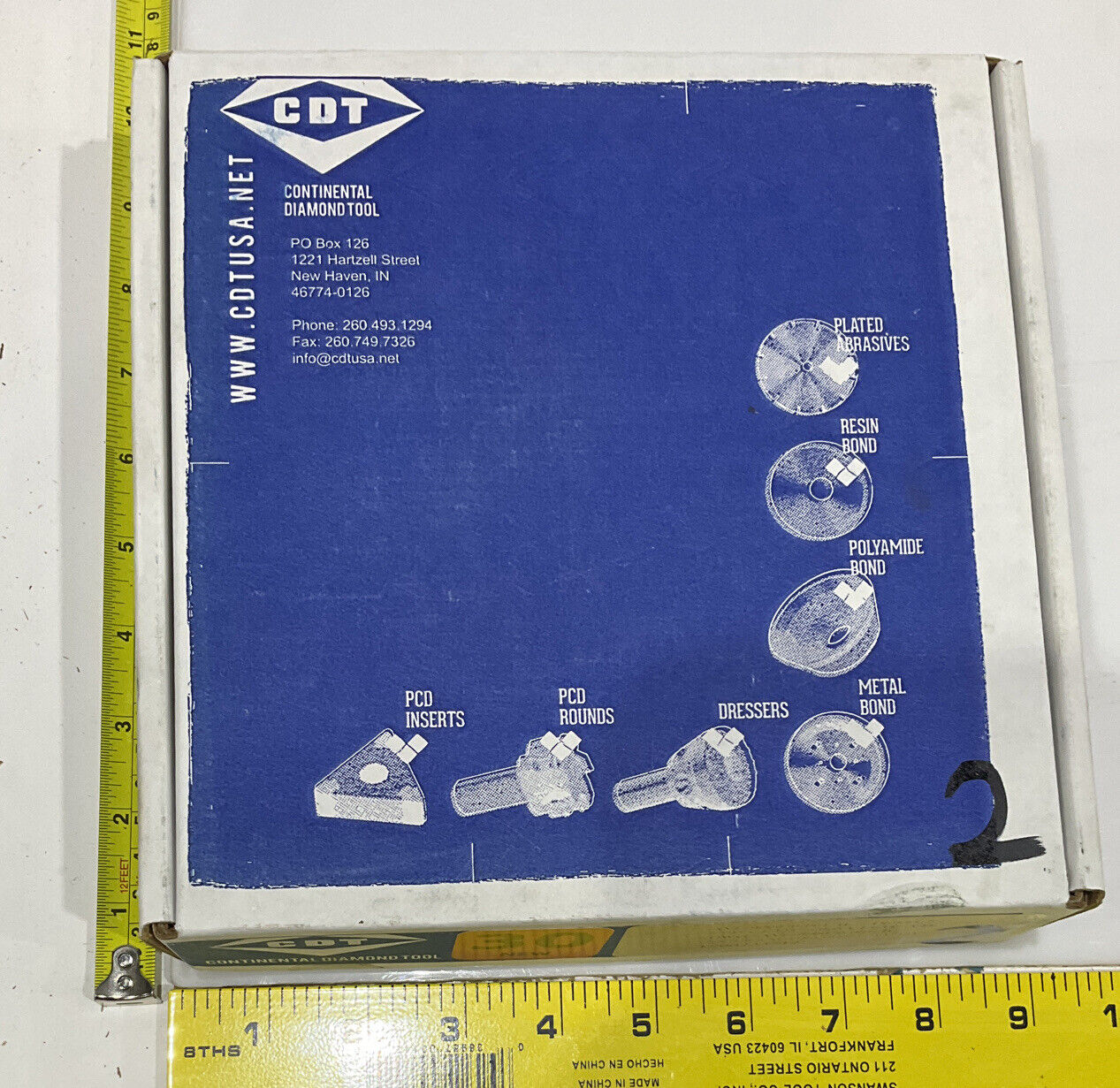 CONTINENTAL DIAMOND TOOL 233712 GRINDING WHEEL 5.79" OD 60/80 GRIT