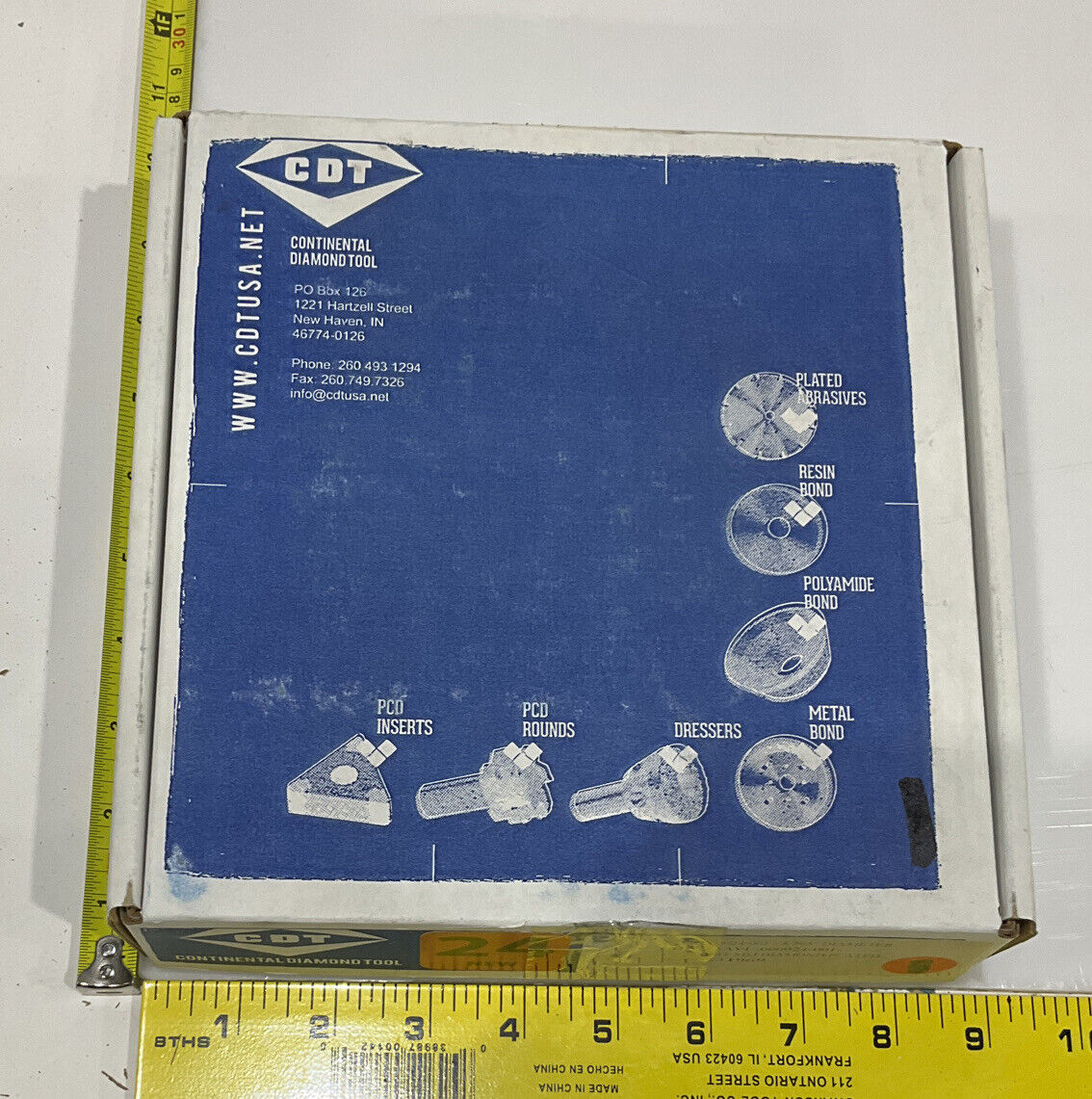 CONTINENTAL DIAMOND TOOL 231969 GRINDING WHEEL 5.79" OD 60/80 GRIT