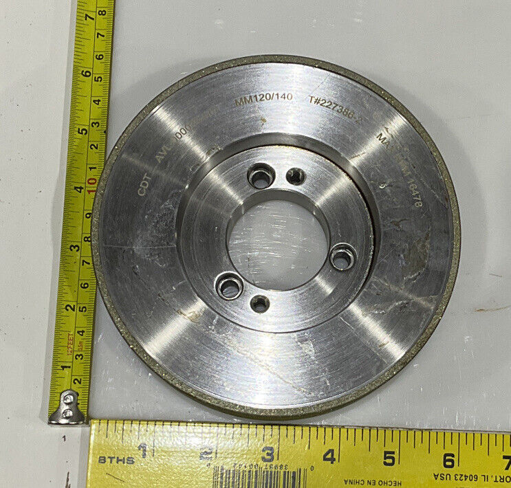CONTINENTAL DIAMOND TOOL 227386-2 GRINDING WHEEL 5.79" OD 1.5" 120/140 GRIT