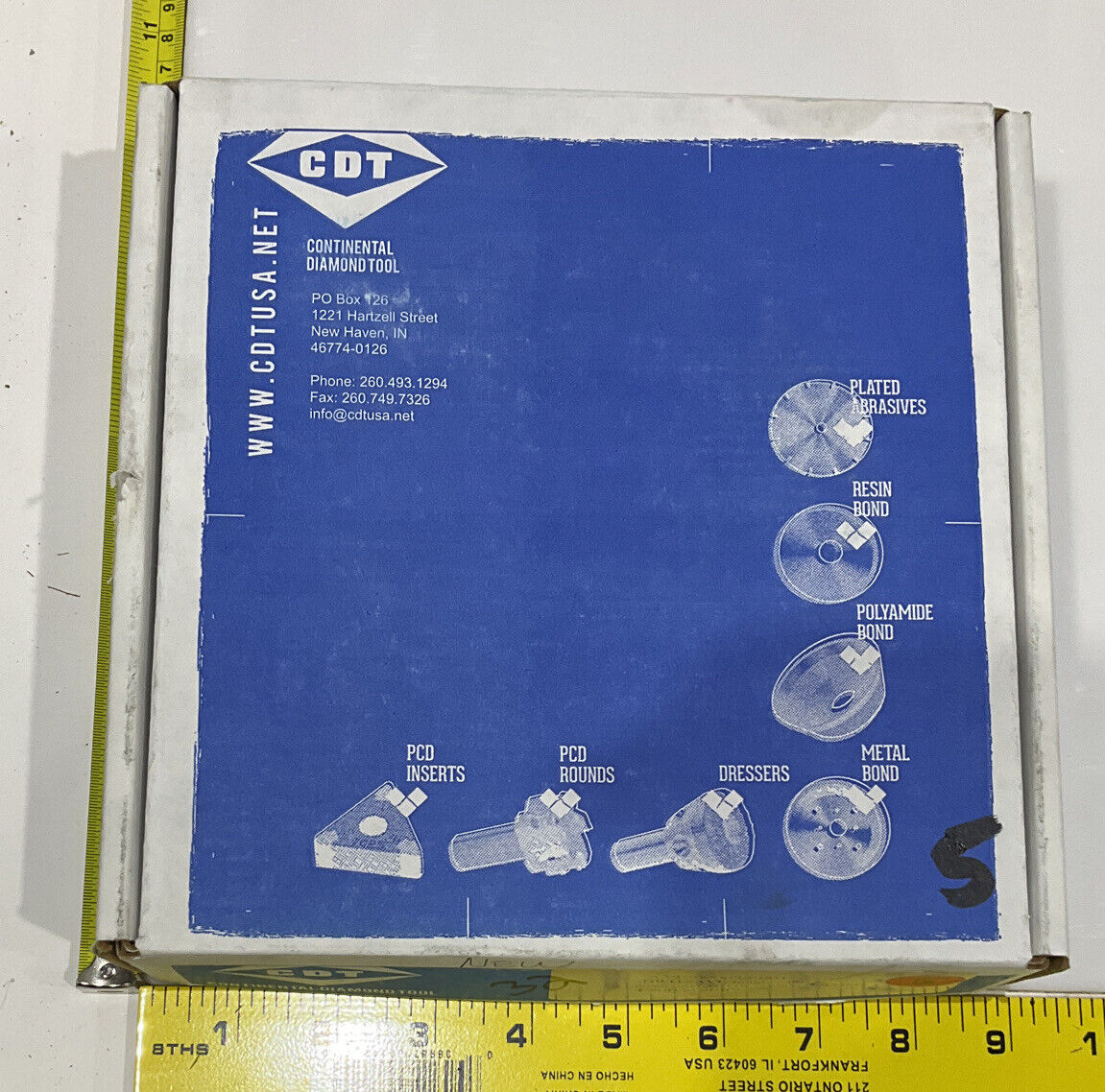 CONTINENTAL DIAMOND TOOL 215087 5.79" OD 1.5" 60/80 GRIT GRINDING WHEEL