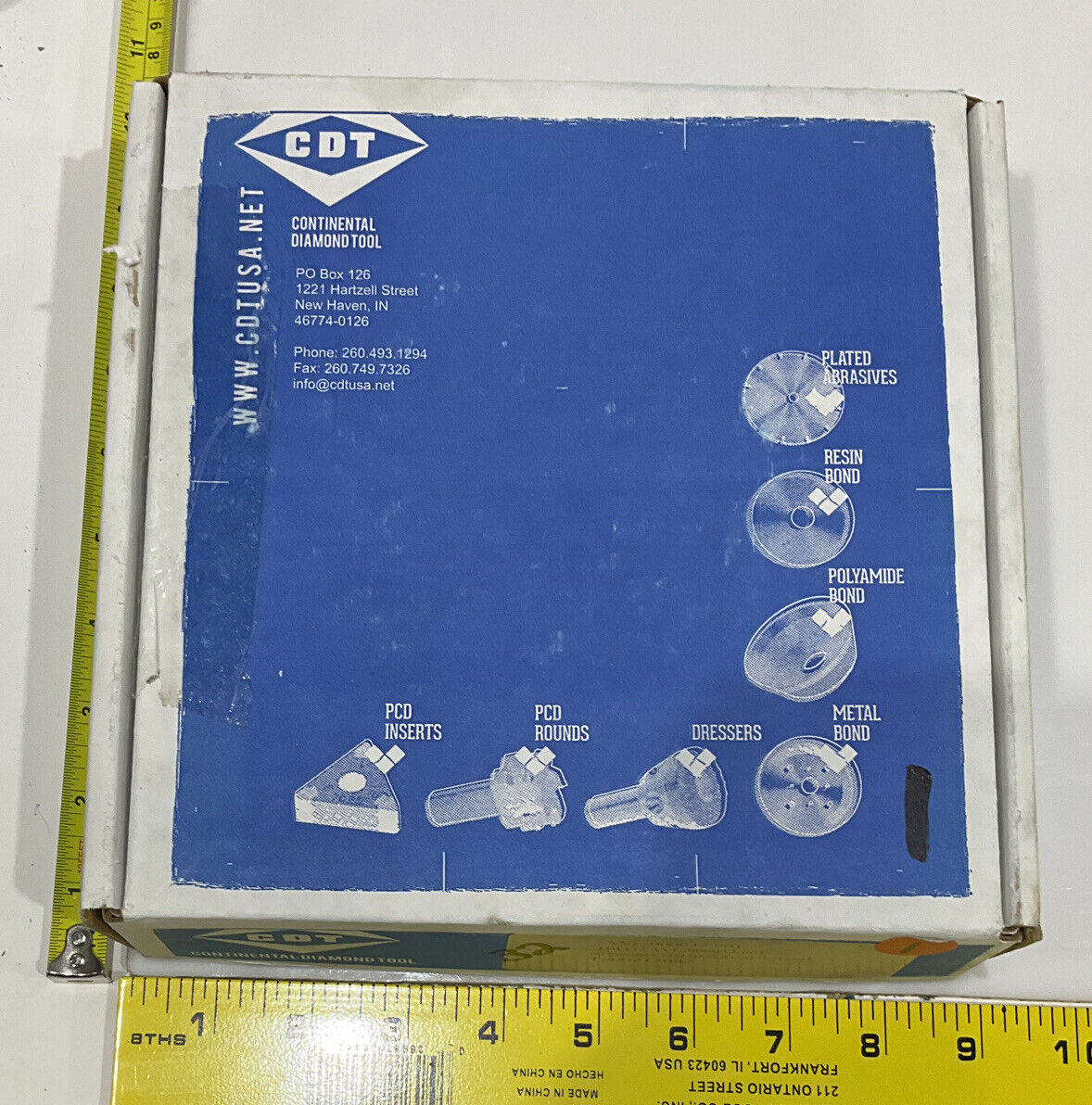 CONTINENTAL DIAMOND TOOL 215087 GRINDING WHEEL 5.79" OD 1.5" 60/80 GRIT