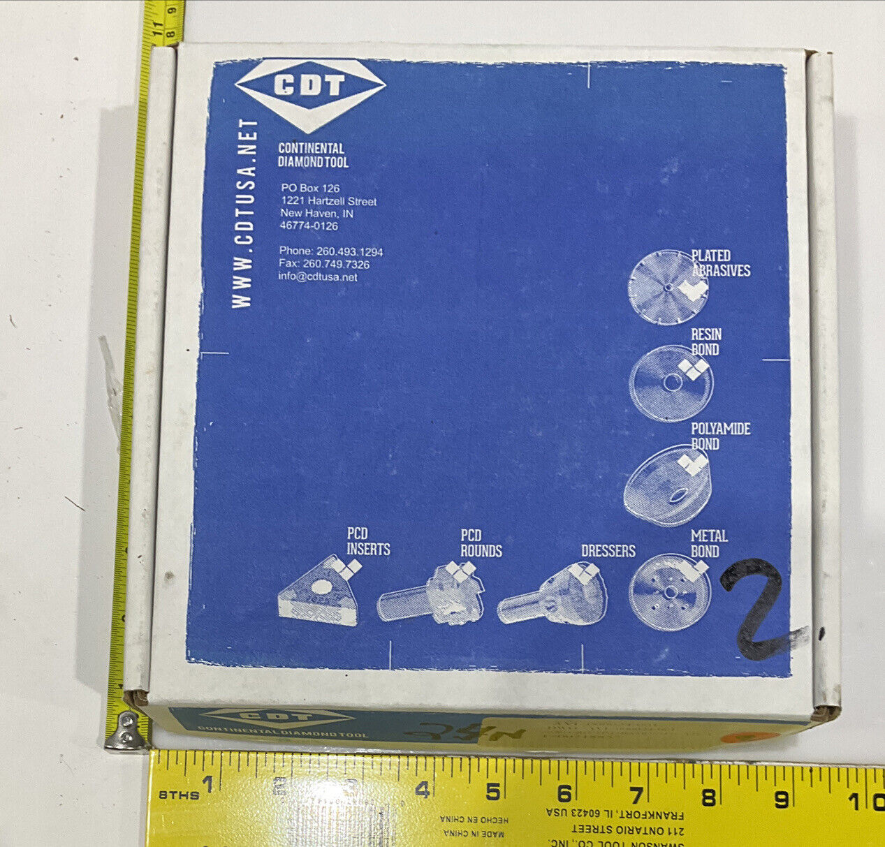 CONTINENTAL DIAMOND TOOL 218857 5.79" 60/80 GRIT OD GRINDING WHEEL