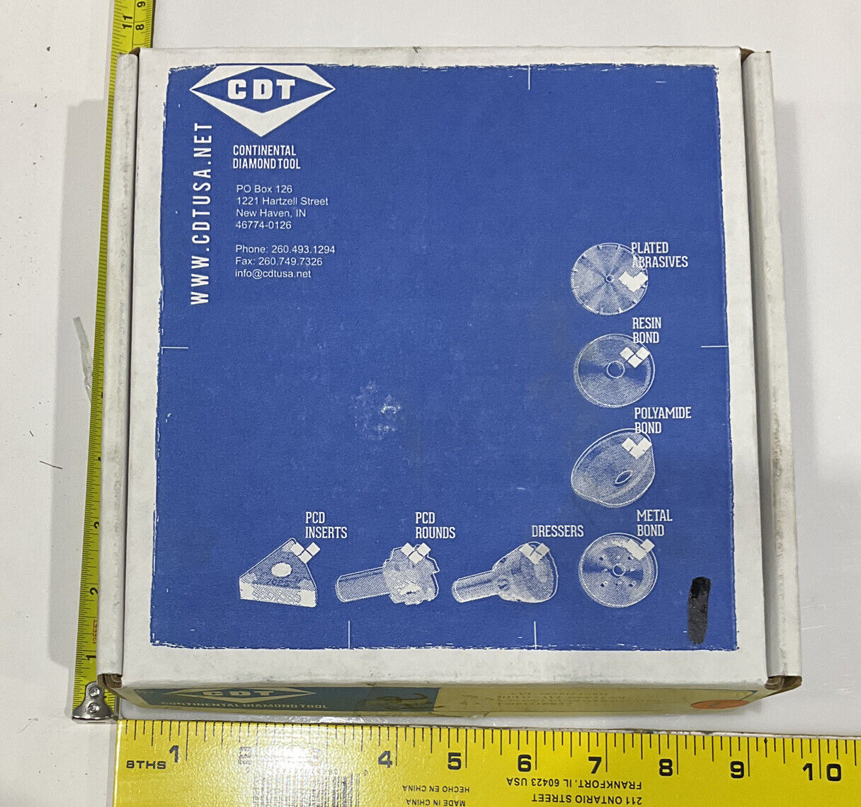 CONTINENTAL DIAMOND TOOL 218857 60/80 GRIT 5.79" OD GRINDING WHEEL 687