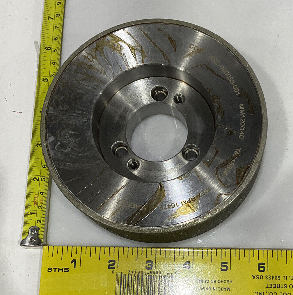 CONTINENTAL DIAMOND TOOL 218856-1 5.796" OD 1.5" 120/140 GRIT GRINDING WHEEL