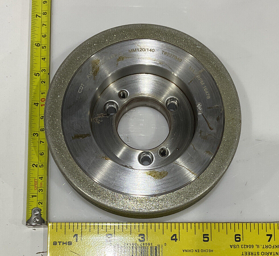 CONTINENTAL DIAMOND TOOL 5.795" OD 120/140 GRIT 227840 GRINDING WHEEL 687