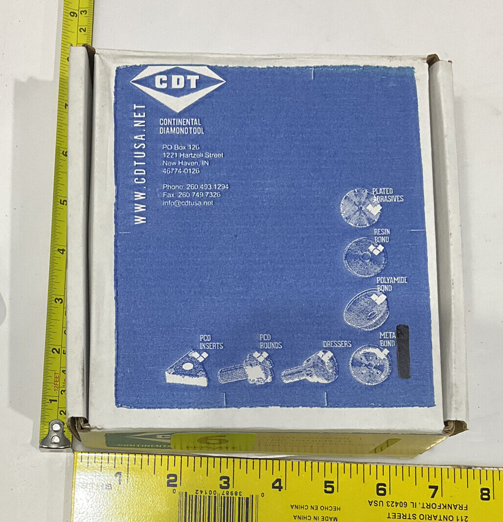 CONTINENTAL DIAMOND TOOL REPLATE 4" OD 120/140 GRIT 238761-2 GRINDING WHEEL 678