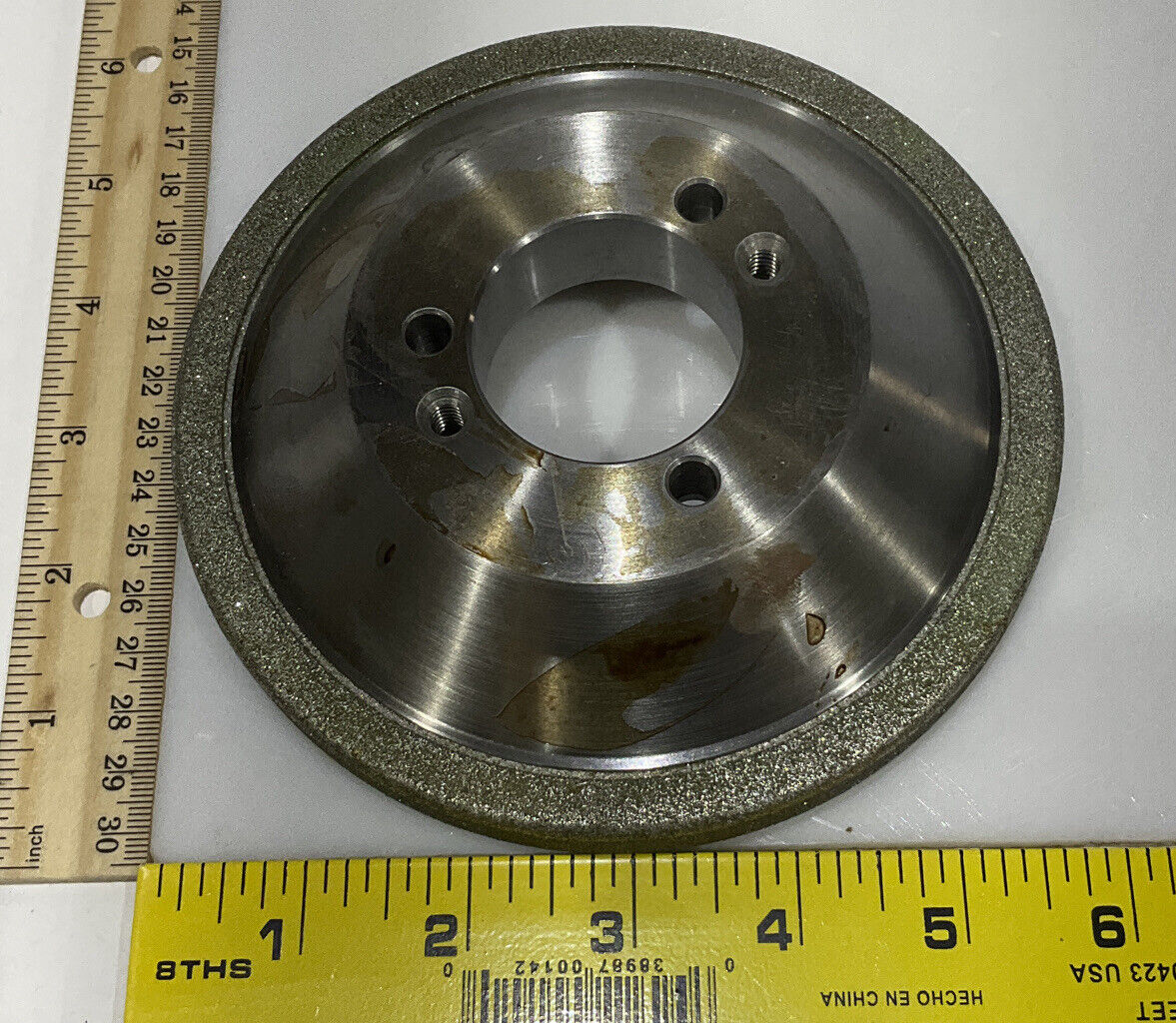 CONTINENTAL DIAMOND TOOL 196200 5.795" DIAMETER 60/80 GRIT GRINDING WHEEL 678