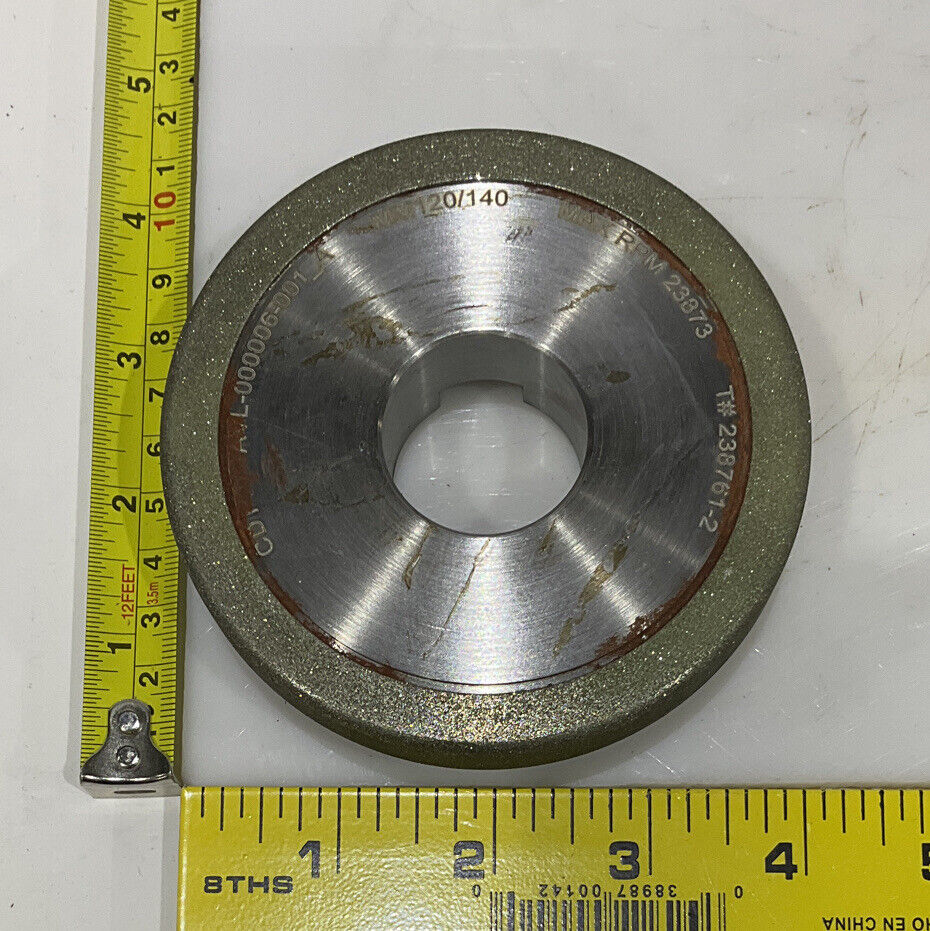 CONTINENTAL DIAMOND TOOL REPLATE 120/140 GRIT 4" OD 238761-2 GRINDING WHEEL 678