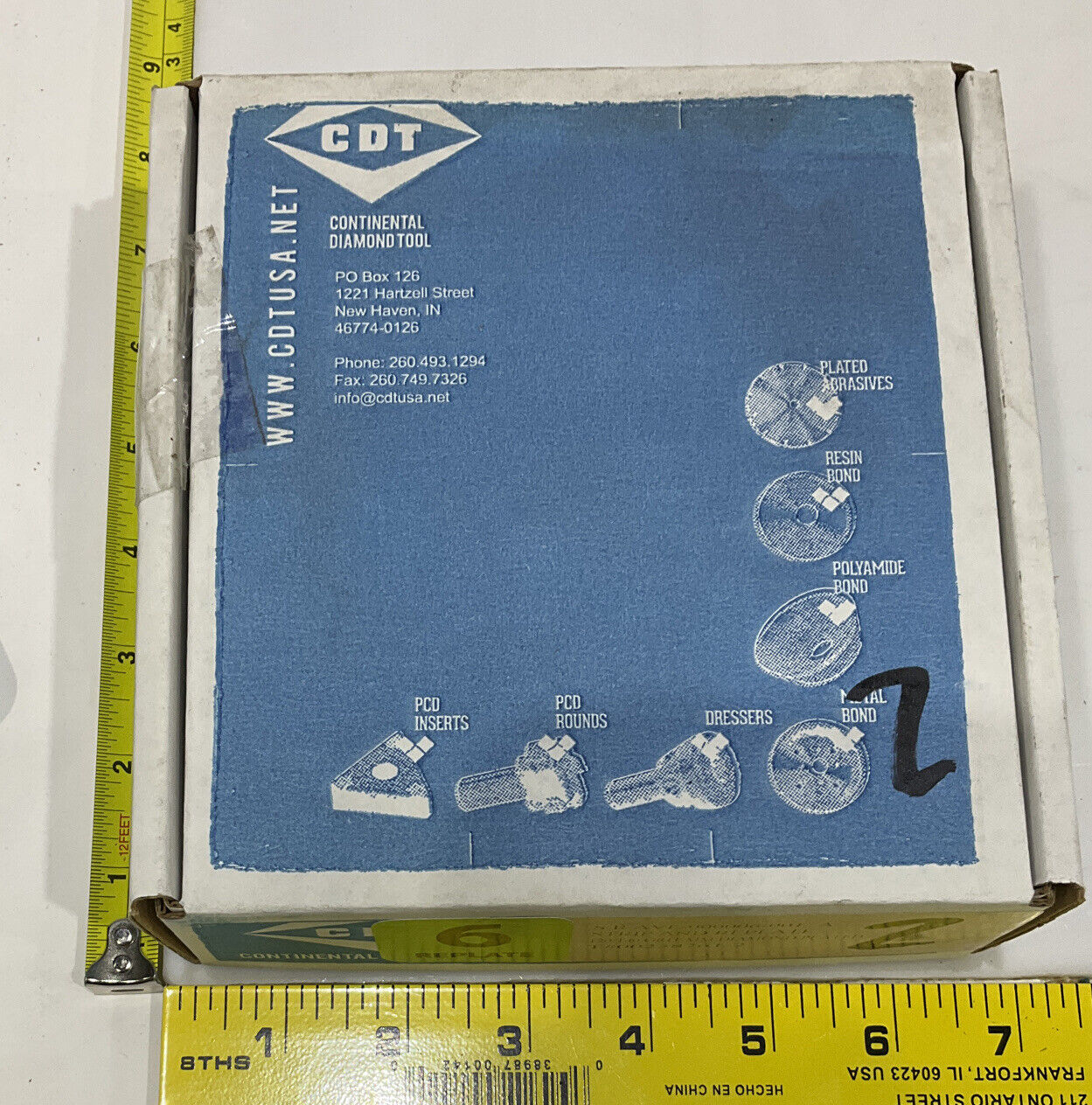 CONTINENTAL DIAMOND TOOL REPLATE 120/140 GRIT 4" OD 238761-2 GRINDING WHEEL 678
