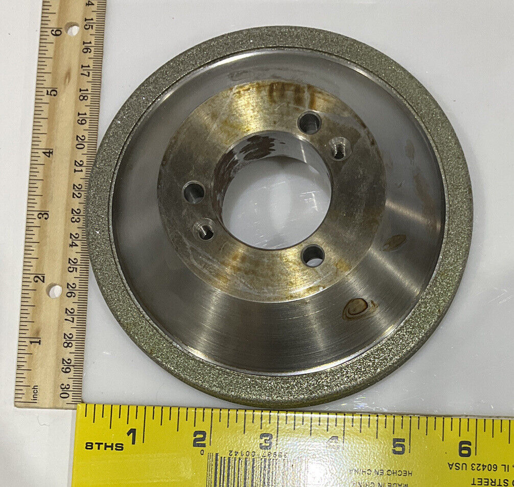 CONTINENTAL DIAMOND TOOL 196200 5.795" DIAMETER 60/80 GRIT GRINDING WHEEL 678
