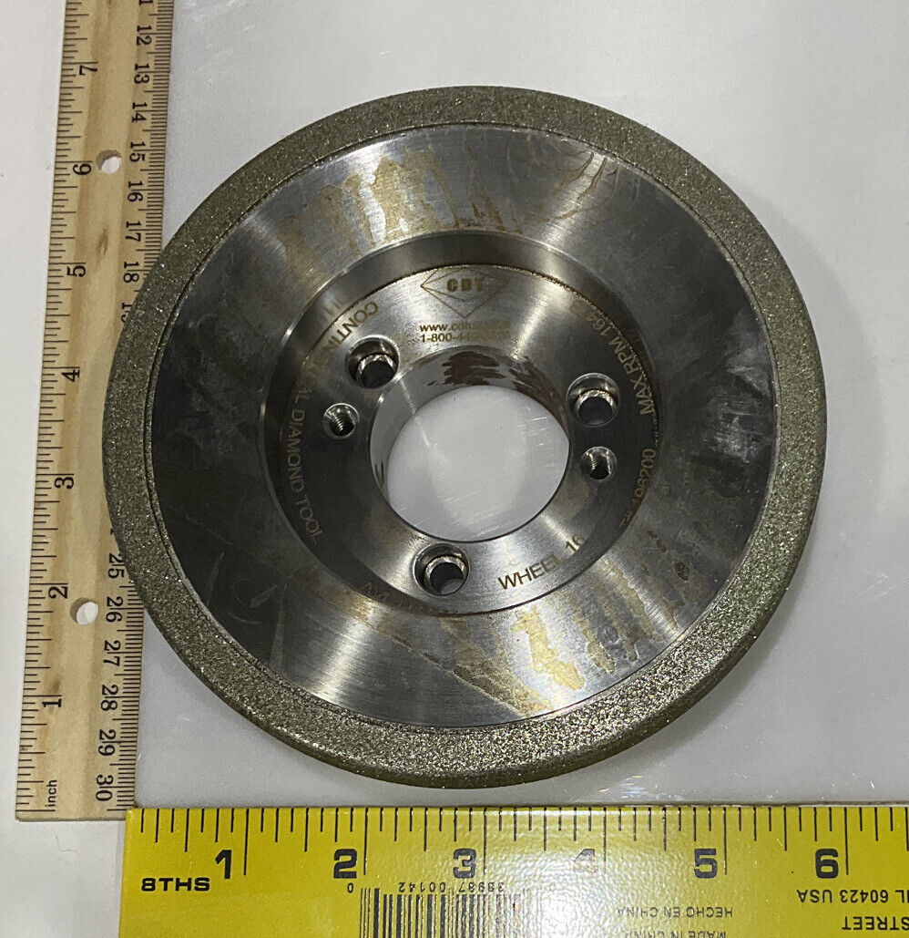 CONTINENTAL DIAMOND TOOL 196200 5.795" DIAMETER 60/80 GRIT GRINDING WHEEL 678