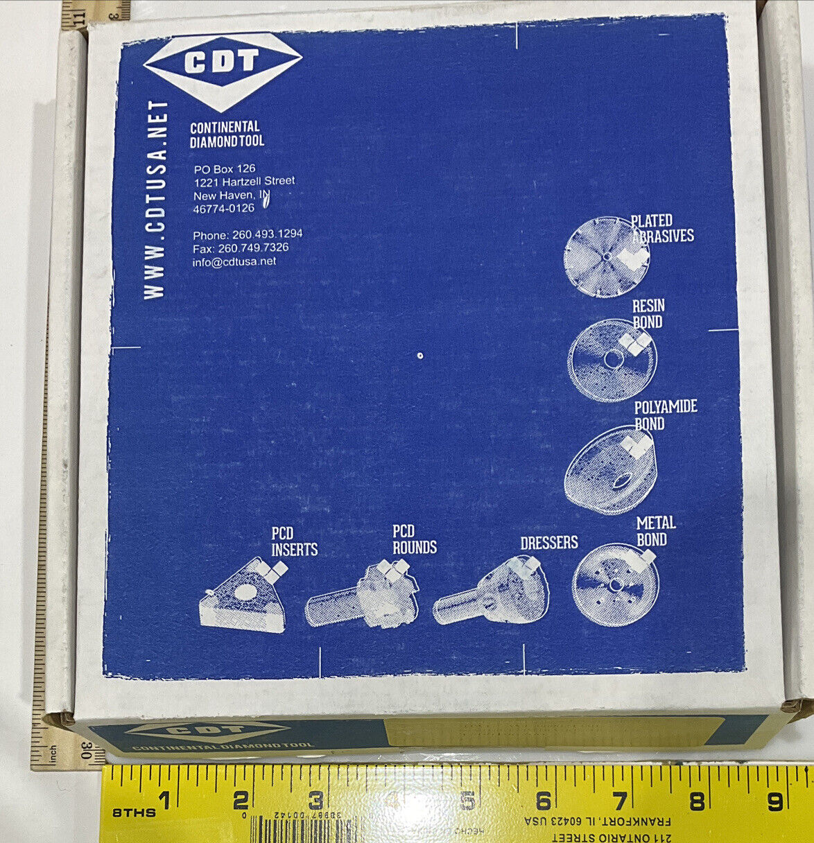 CONTINENTAL DIAMOND TOOL 196200 5.795" DIAMETER 60/80 GRIT GRINDING WHEEL 678