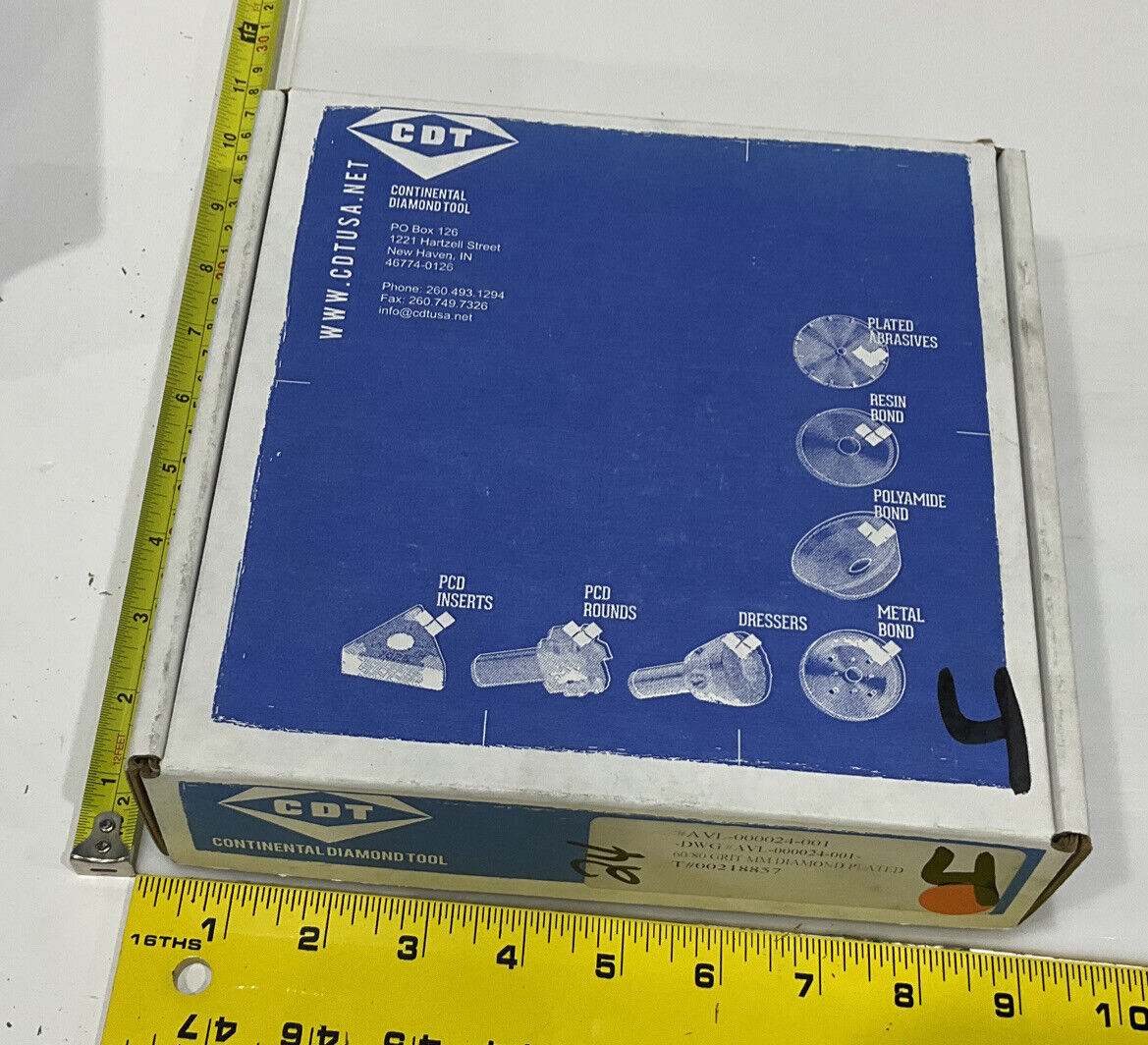 CONTINENTAL DIAMOND TOOL 218857 60/80 GRIT 5.795” DIAMETER GRINDING WHEEL