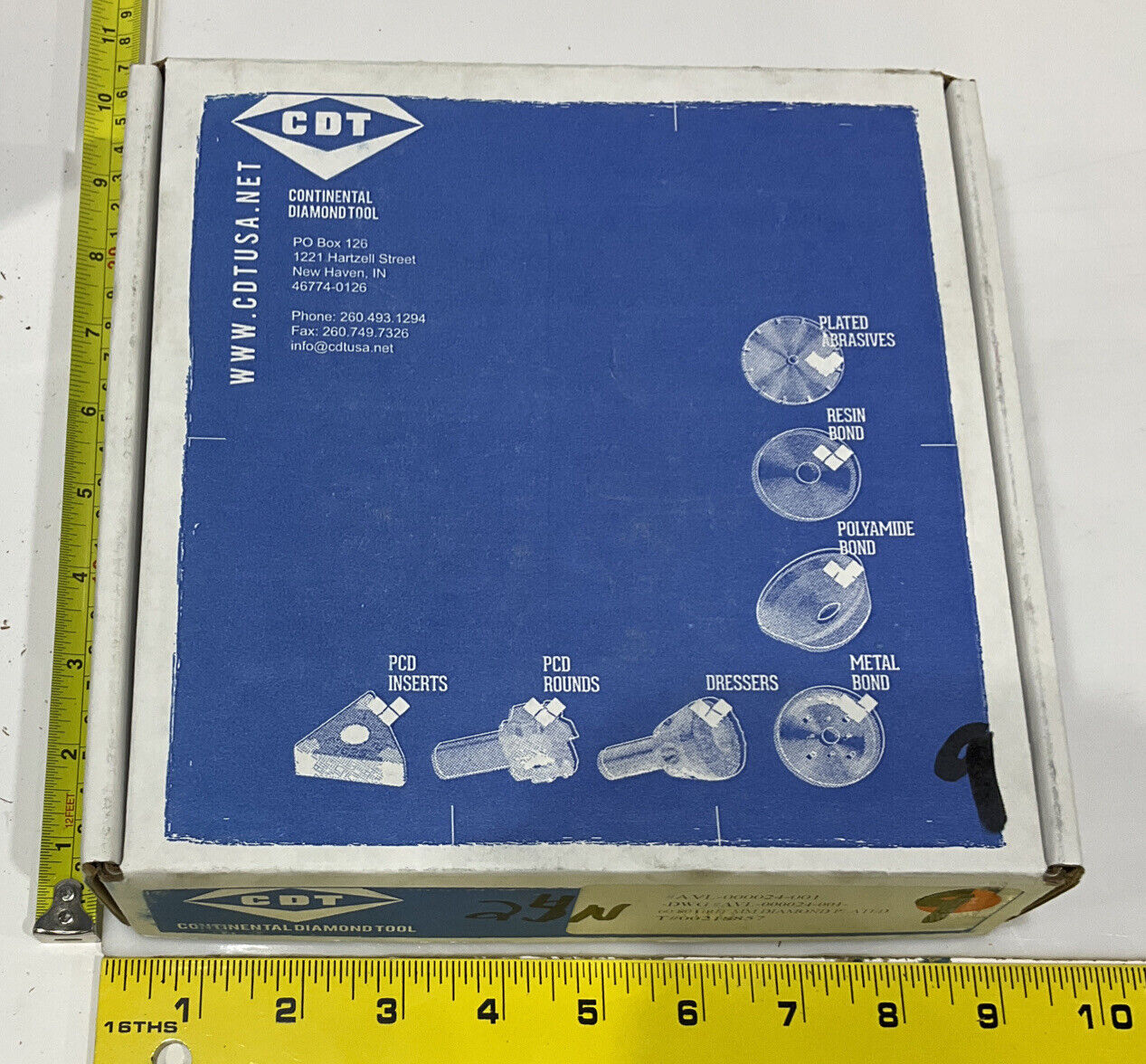 CONTINENTAL DIAMOND TOOL 218857 60/80 GRIT 5.795” DIAMETER GRINDING WHEEL