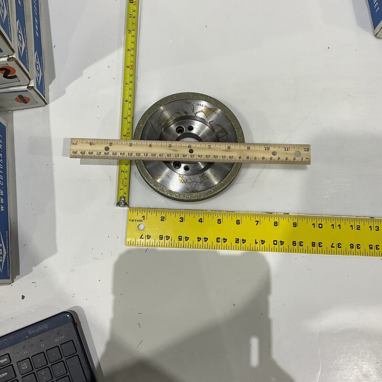 CONTINENTAL DIAMOND TOOL 218857 60/80 GRIT 5.795” DIAMETER GRINDING WHEEL