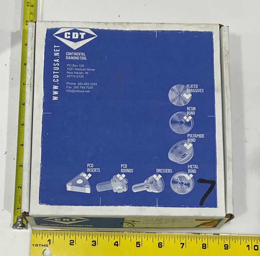 CONTINENTAL DIAMOND TOOL 218857 60/80 GRIT 5.795” DIAMETER GRINDING WHEEL