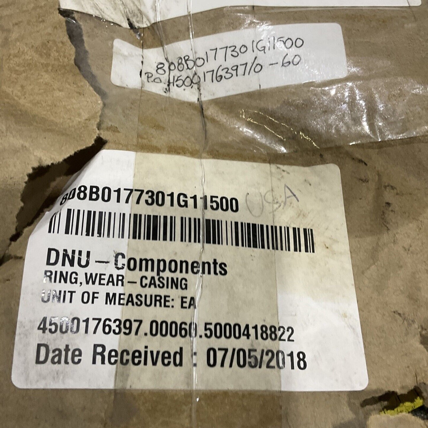 UNION 808B0177301G11500 FRONT CASE RING 678