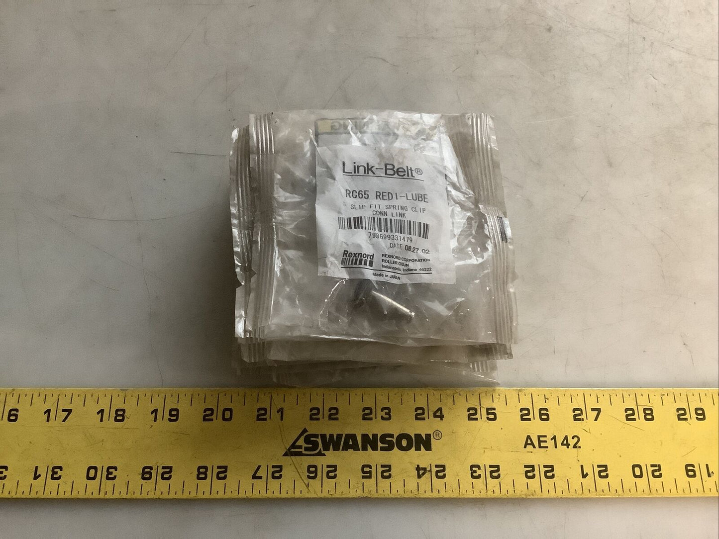 LINK-BELT RC65 SLIP FIT SPRING CLIP 678 - LOT OF 9