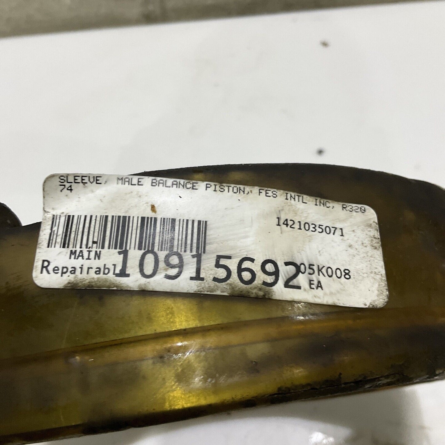 FES INTL INC R32074 MALE BALANCE PISTON SLEEVE 678