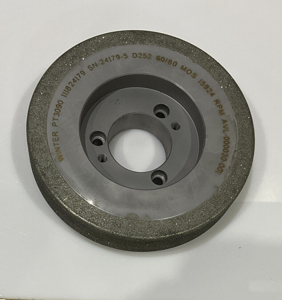 NORTON PT3090 GRIT 60/80 5.772” DIAMETER 1.654” BORE 1” GRINDING WHEEL