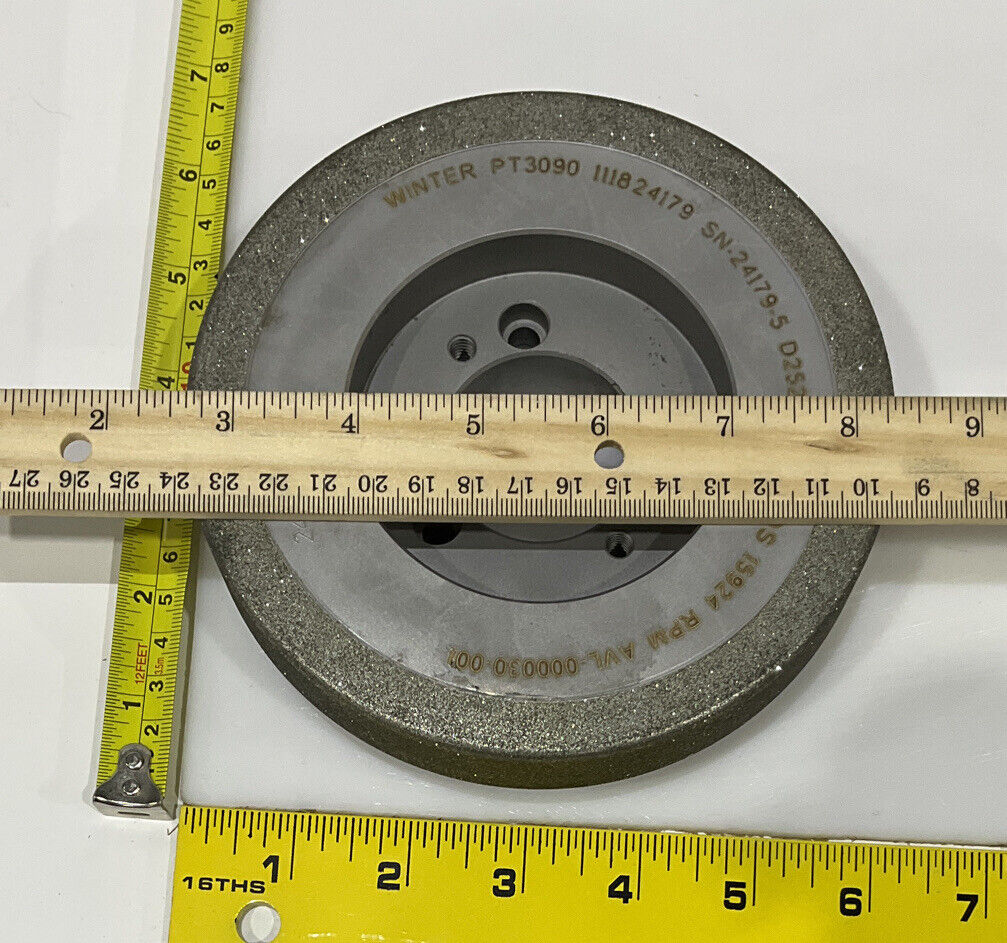 NORTON PT3090 GRIT 60/80 5.772” DIAMETER 1.654” BORE 1” GRINDING WHEEL