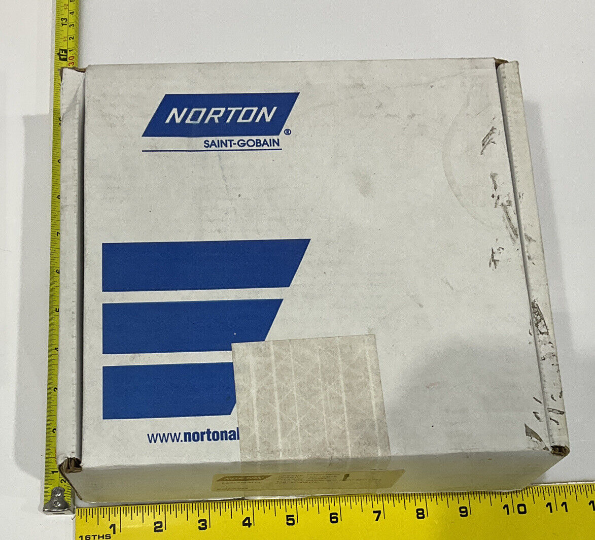 NORTON PT3090 GRIT 60/80 5.772” DIAMETER 1.654” BORE 1” GRINDING WHEEL