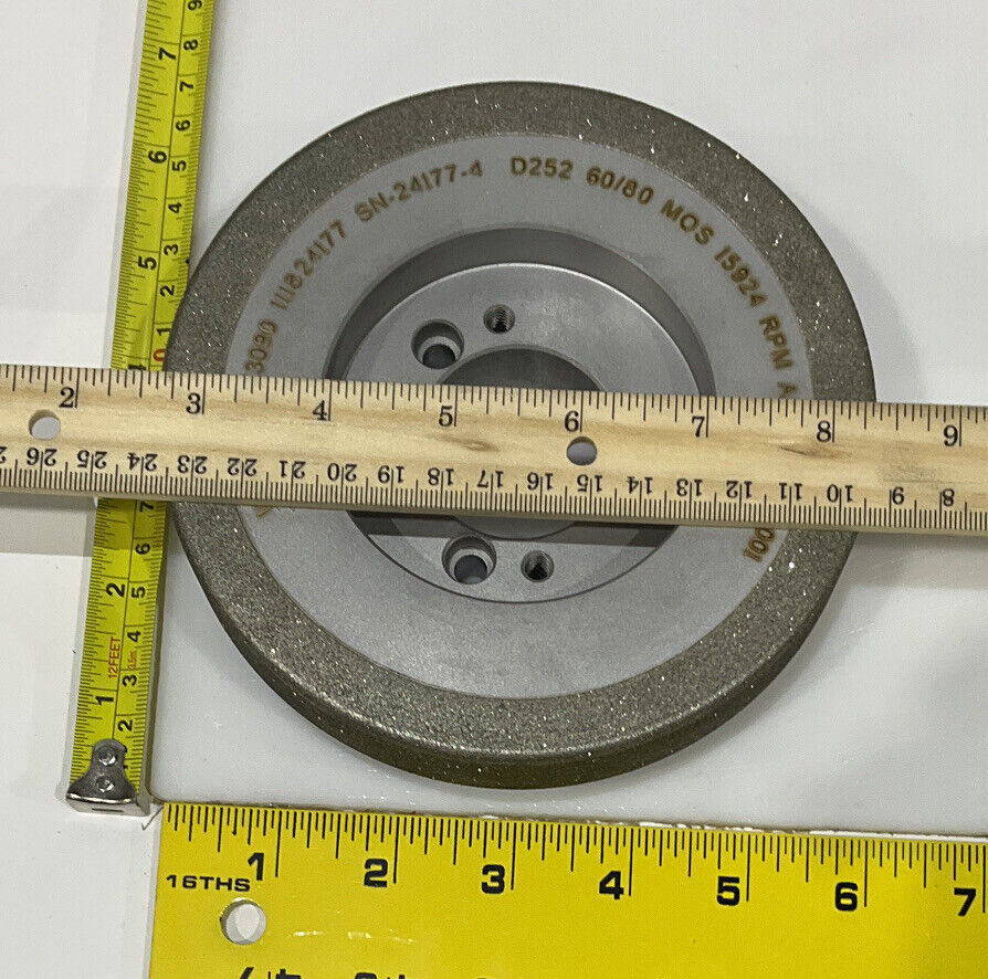 NORTON PT3090 GRIT 60/80 5.795” DIAMETER 1.654” BORE 1” GRINDING WHEEL
