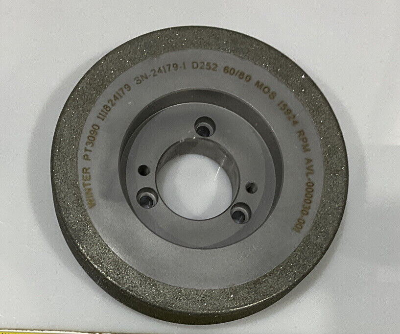 NORTON PT3090 GRIT 60/80 5.772” DIAMETER 1.654” BORE 1” GRINDING WHEEL