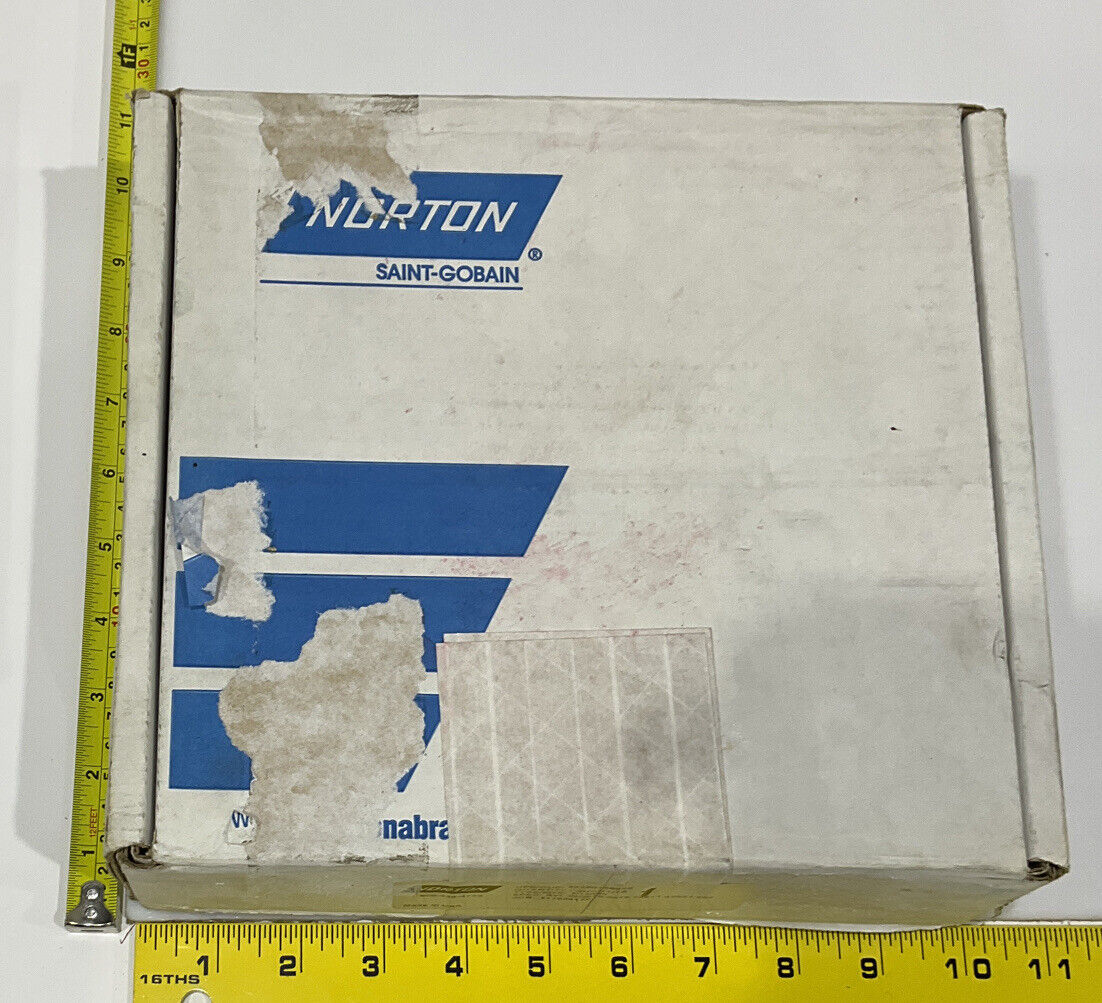 NORTON PT3090 GRIT 60/80 5.772” DIAMETER 1.654” BORE 1” GRINDING WHEEL