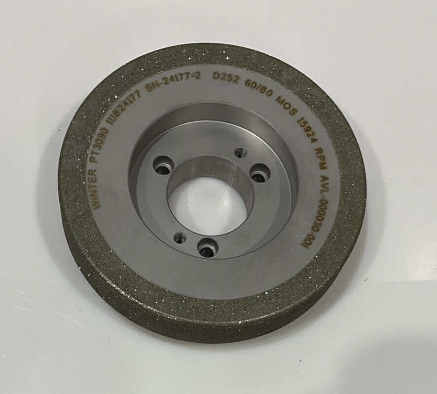 NORTON PT3090 GRIT 60/80 5.795” DIAMETER 1.654” BORE 1” GRINDING WHEEL