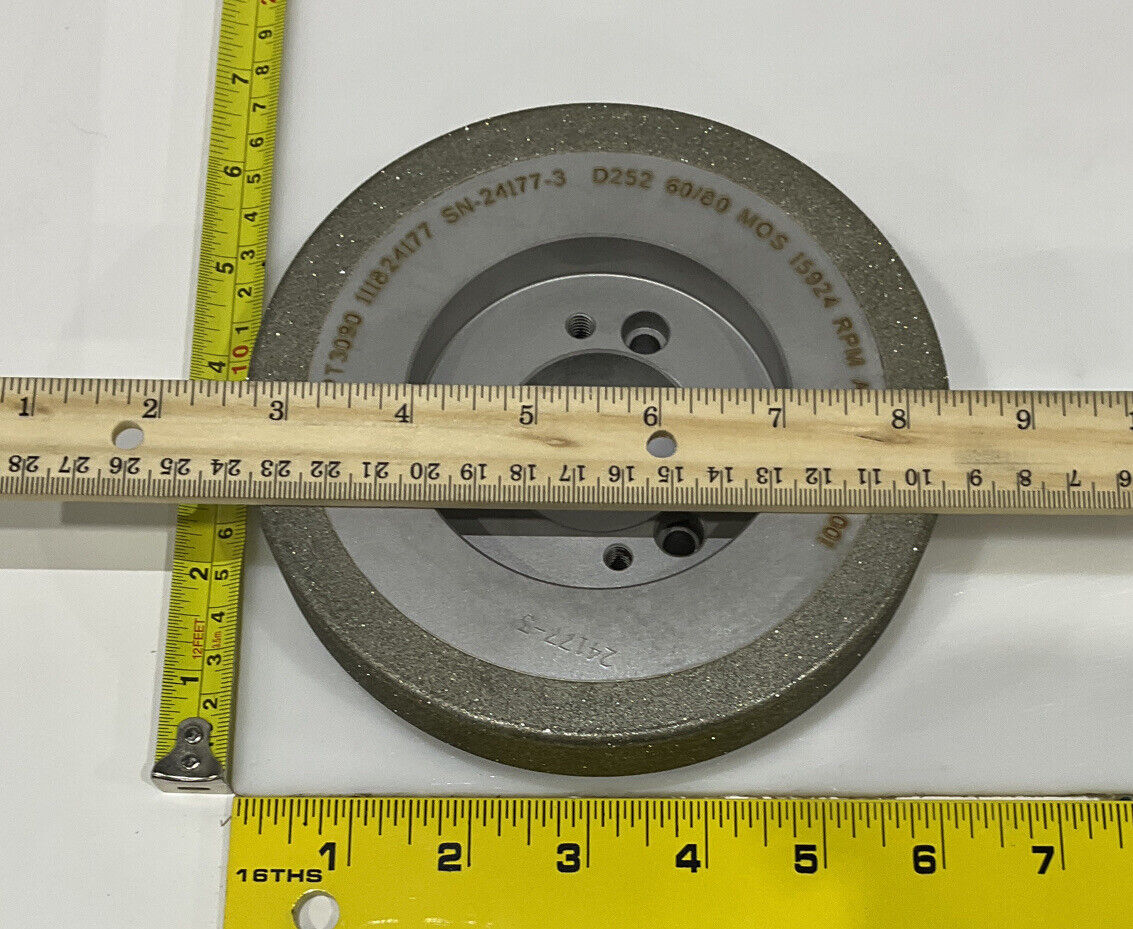 NORTON PT3090 GRIT 60/80 5.795” DIAMETER 1.654” BORE 1” GRINDING WHEEL