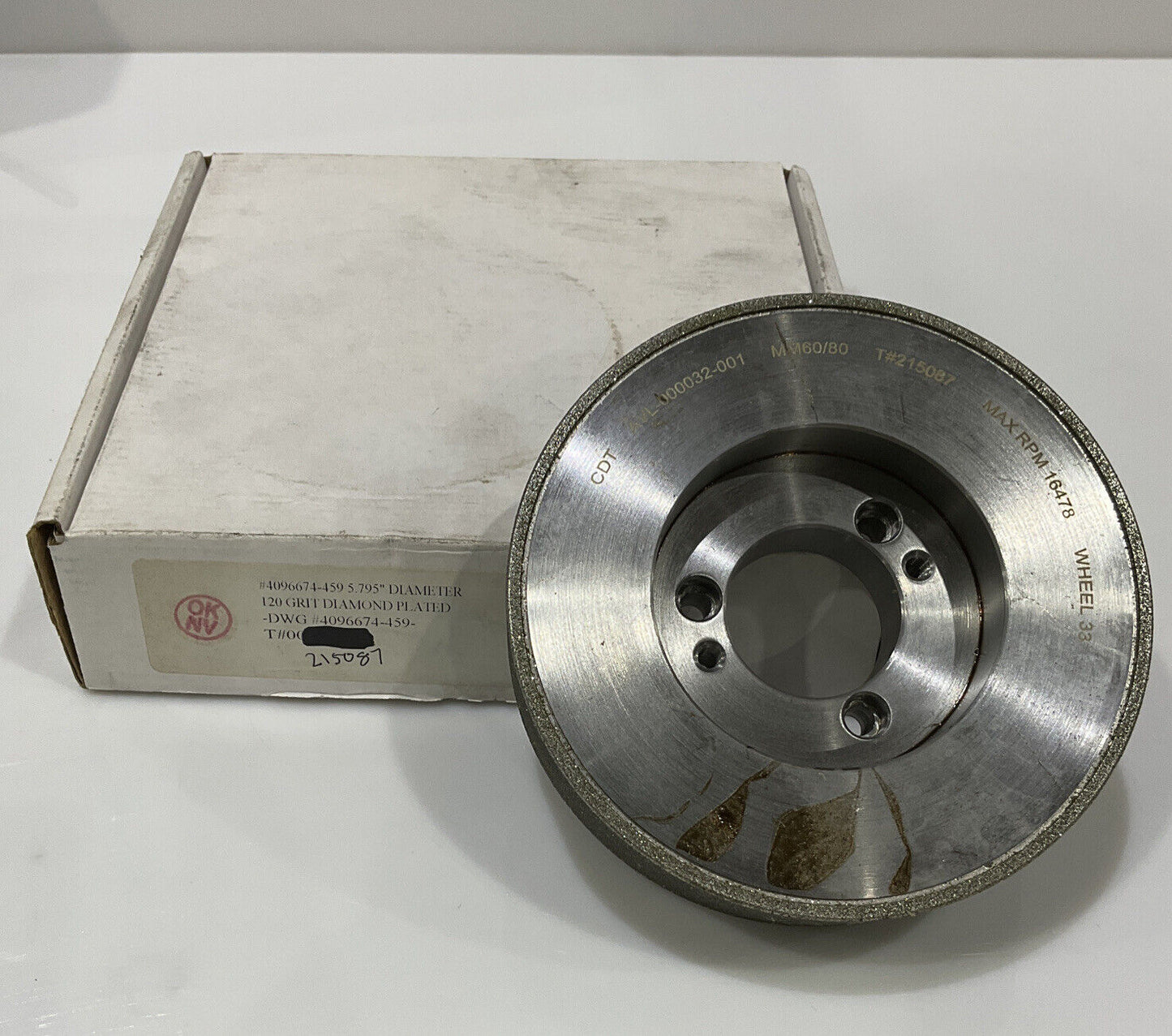 CONTINENTAL DIAMOND TOOL 215087 GRIT 120 5.79" OD GRINDING WHEEL
