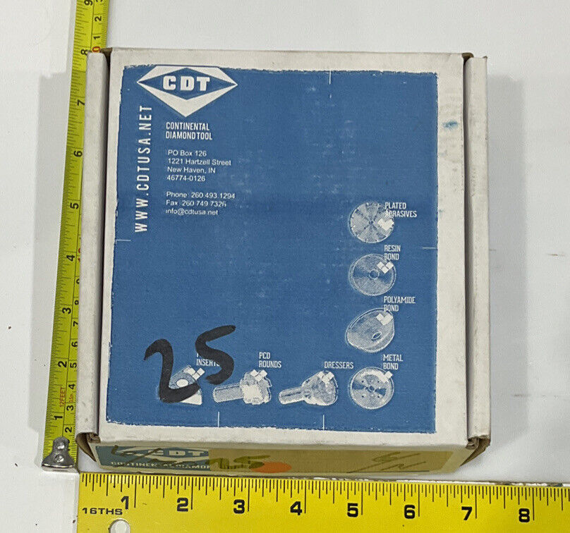 CONTINENTAL DIAMOND TOOL 229400-2 GRIT 4” 120/140 GRINDING WHEEL