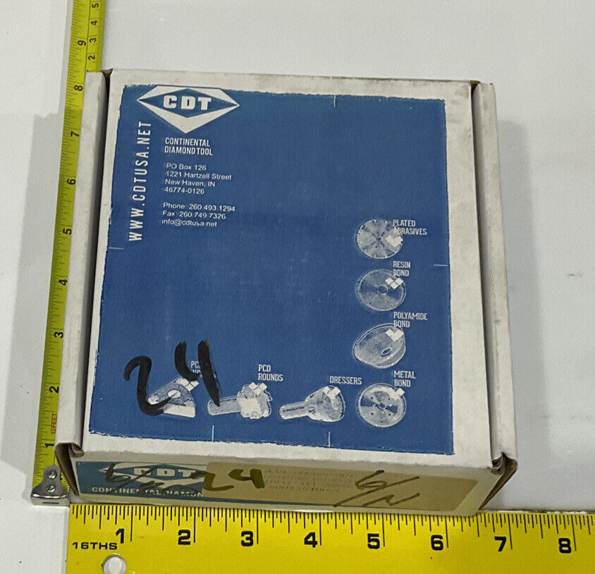 CONTINENTAL DIAMOND TOOL 229400-2 GRIT 120/140 4” GRINDING WHEEL