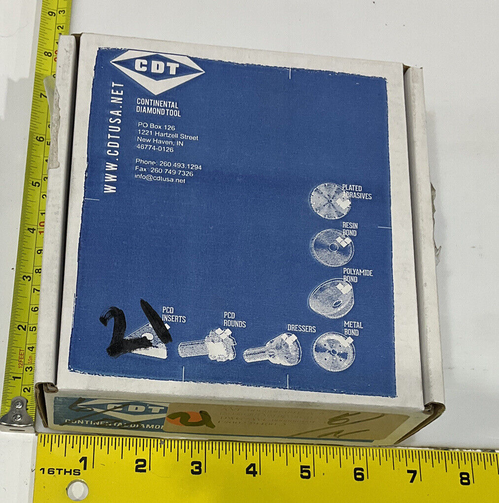 CONTINENTAL DIAMOND TOOL 229400-2 GRIT 120/140 4” GRINDING WHEEL