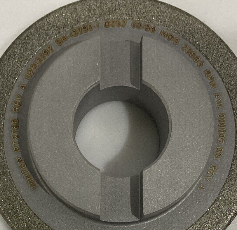 NORTON PT2768 GRIT 60/80 4” OD DIAMETER 1.26” BORE DIAMOND GRINDING WHEEL