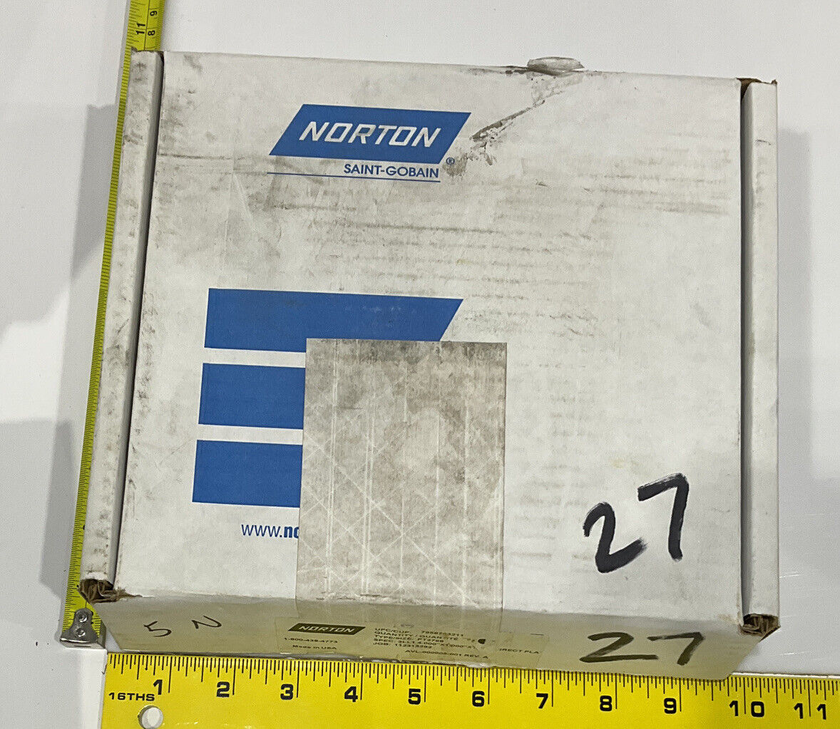 NORTON PT2768 GRIT 60/80 4" DIAMETER 1.26” BORE DIAMOND GRINDING WHEEL