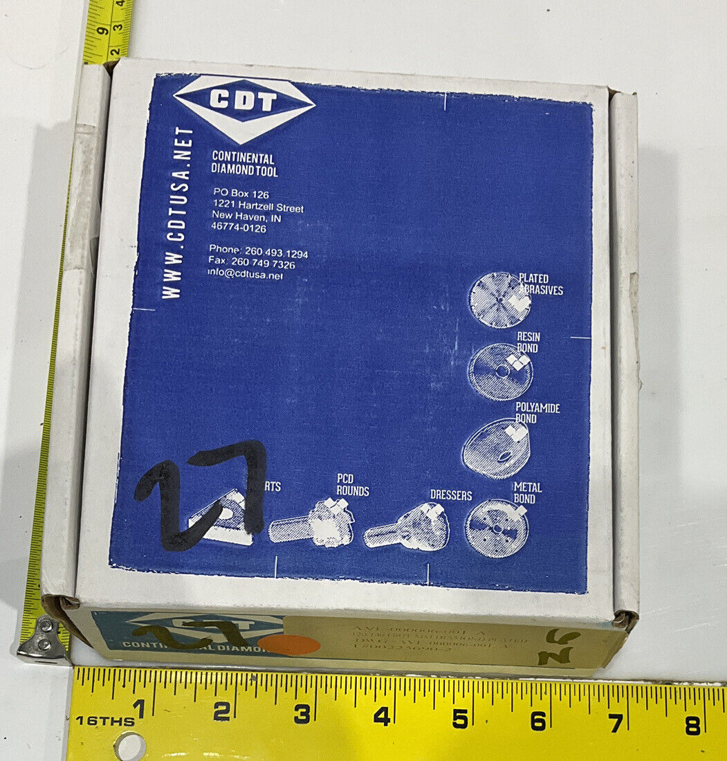 CONTINENTAL DIAMOND TOOL 225690-2 GRIT 120/140 4” GRINDING WHEEL