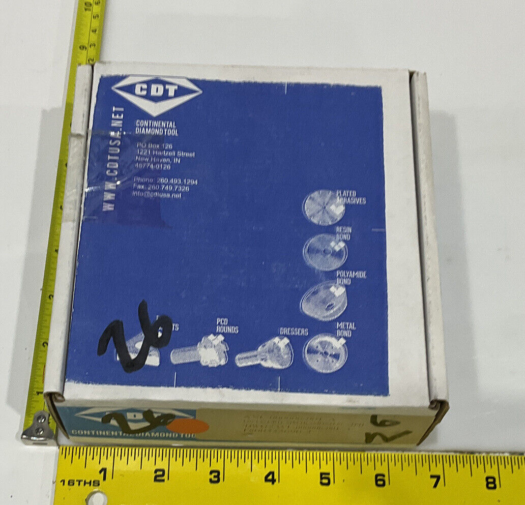 CONTINENTAL DIAMOND TOOL 225690-2 GRIT 120/140 4” GRINDING WHEEL