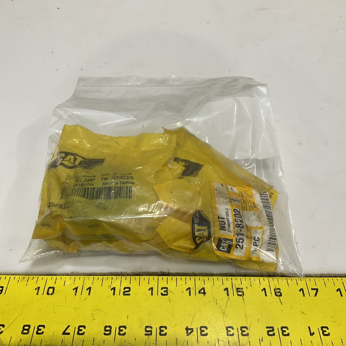 CAT 162-2287 SPACER 251-8202 NUT 107 LOT OF 4