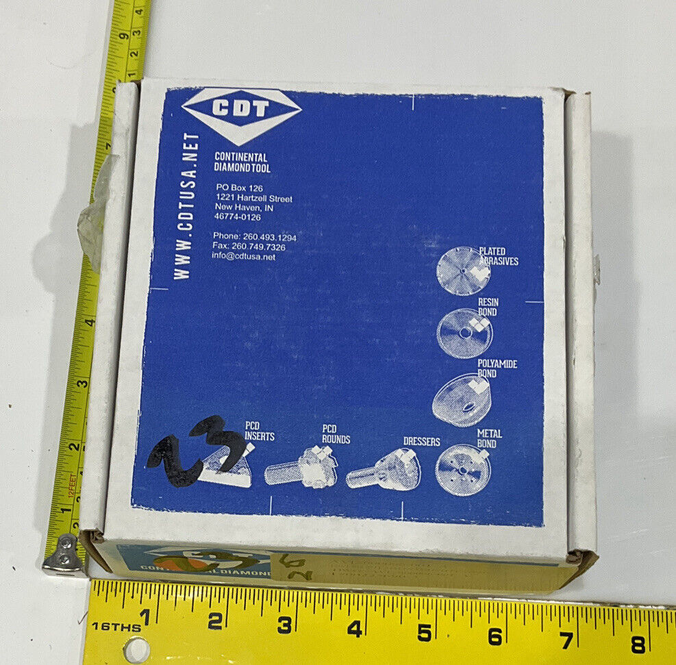 CONTINENTAL DIAMOND TOOL 225690-2 GRIT 120/140 4” GRINDING WHEEL