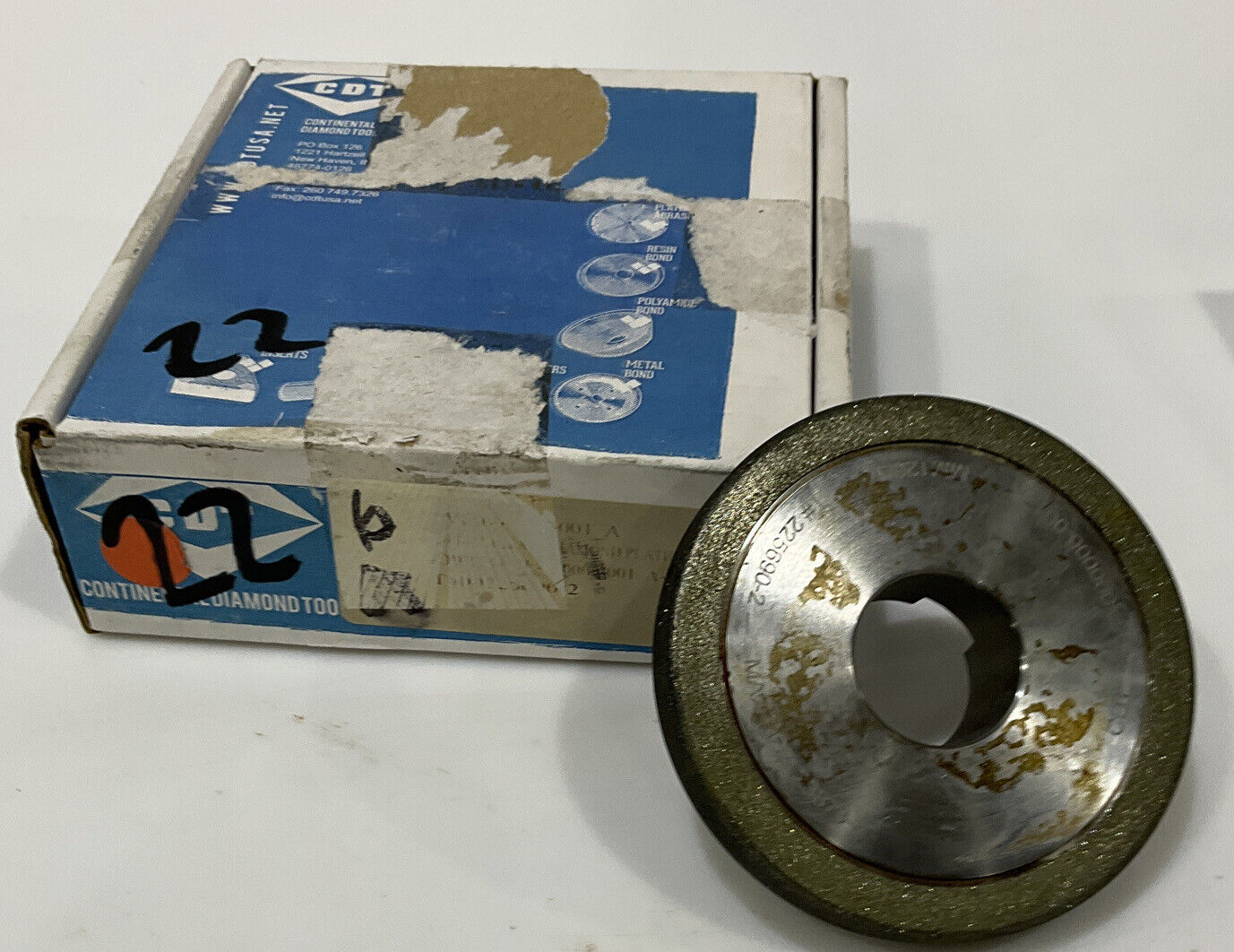 CONTINENTAL DIAMOND TOOL 225690-2 GRIT 120/140 4” GRINDING WHEEL